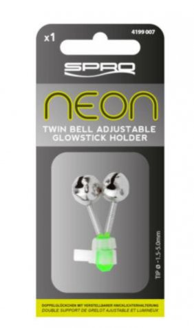 Neon adj. Double bell glowstick holder