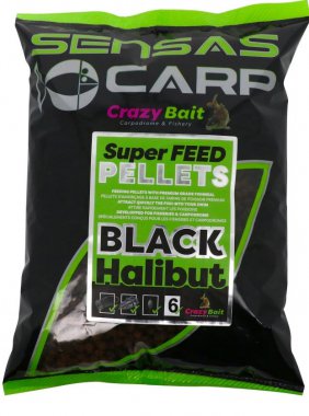 SUPER FEED PELLETS BLACK HALIBUT 2mm