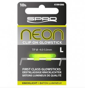 Neon Clip On Glowstick Green Large