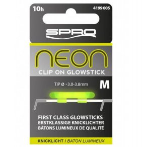 Neon Clip On Glowstick Green Medium