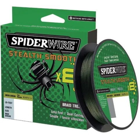 Plecionka Spiderwire Stealth Smooth x8 0.15MM 150M 16.5KG MSGRN