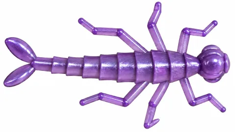 Larwa ważki 5cm  FIOLET  (opakowanie 5szt)