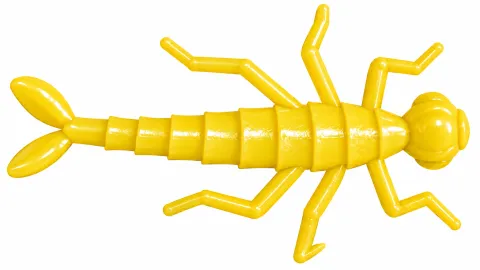Larwa ważki 5cm  ŻÓŁTY (opakowanie 5szt)
