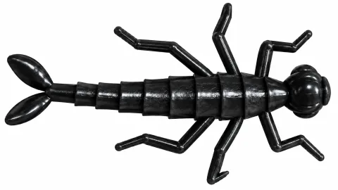 Larwa ważki 5cm  CZARNA (opakowanie 5szt)