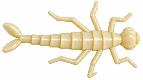 Larwa ważki 5cm  KREMOWA (opakowanie 5szt)