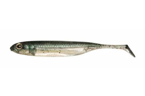 Fisharrow Flash J Shad 4" Neongreen/Silver #03