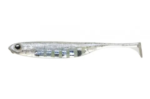 Fisharrow Flash-J Shad 4" Sw Zebra Glow/Silver #130