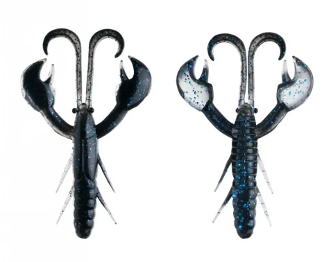 Fisharrow Flash-J Craw 3,5" Black Blue Flk #07