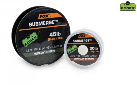 Fox Submerge Lead Free Leader Brown 45lb 10m