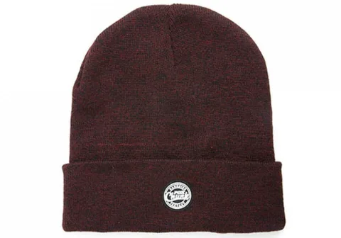 Fox Chunk Burgundy Black Marl Beanie — zdjęcie 3