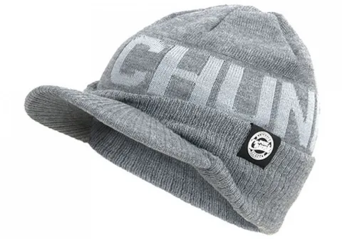 Fox Chunk Grey Peaked Beanie — zdjęcie 2
