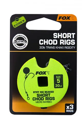 Fox Edge Armapoint stiff rig Short Chod rigs 25lb 7 — zdjęcie 8
