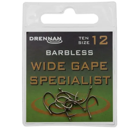 Wide Gape Specialist Bz Haczyki Drennan 10szt Nr10