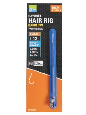 Przypony Preston KKH-B Mag Store Hair Rigs - 4" / BAYONET / roz.14