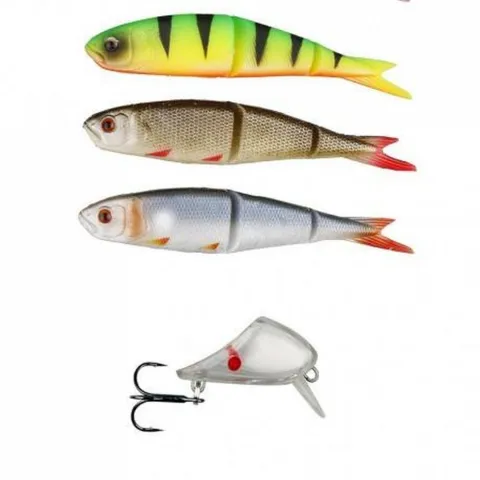 Savage Gear Soft 4Play 9.5cm Lip S 3+1 Roach Rudd Firetiger 3szt