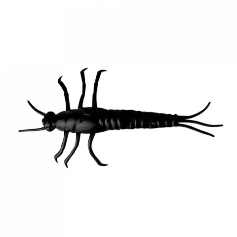 Savage Gear 3D PVC Mayfly 65mm Black 8szt