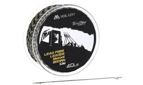 LEAD FREE LEADER - 40lbs/10m - CIEMNY CAMO - op.1szt.