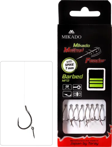Przypony Method Feeder MF13 żyłka z bagnetem 8/0.23
