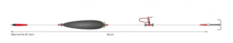 Mono Catfish Set I Combi Rig 2/0 10 g 100 kg