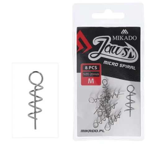 Wkęt do przynęt miękkich JAWS Spiral M 20mm 8szt