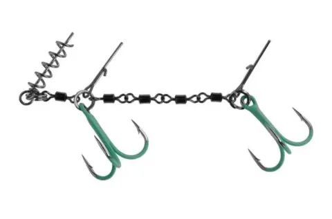 Dozbrojka z krętlikiem Mikado JAWS Double EVO Stinger FLUO 25kg - roz.1/0