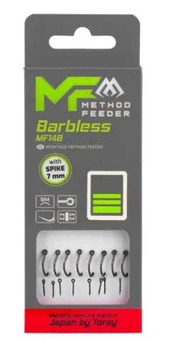 PRZYPON MF - Z IGŁĄ - hak bez zadziora nr 10 / żyłka: 0.20mm/10cm - op.8szt.
