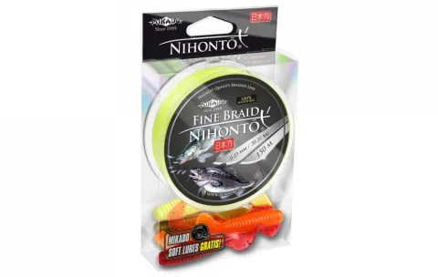 Mikado Nihonto Fine Braid 0.08 Fluo 150m+Gratis