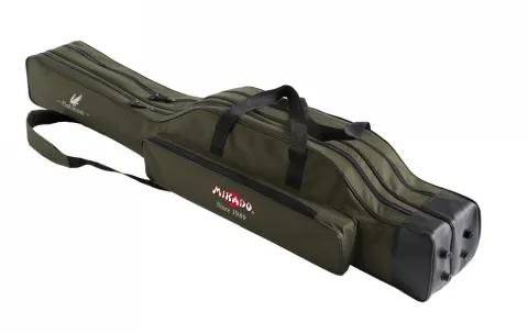 Mikado Pokrowiec na wędki 2 Komorowy 140cm Zielony-Usztywniany