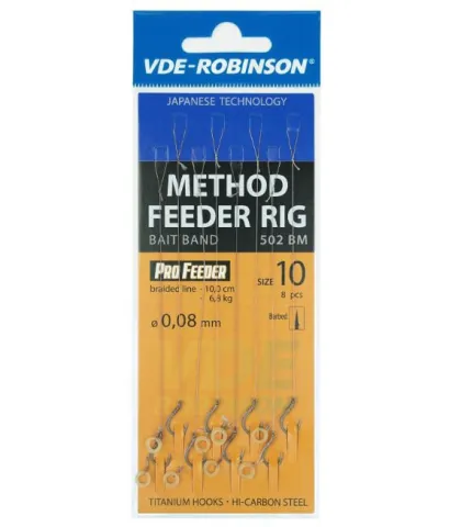 Przypon plecionka z gumką mf 502bm rozm. 10, śr. 0,100mm