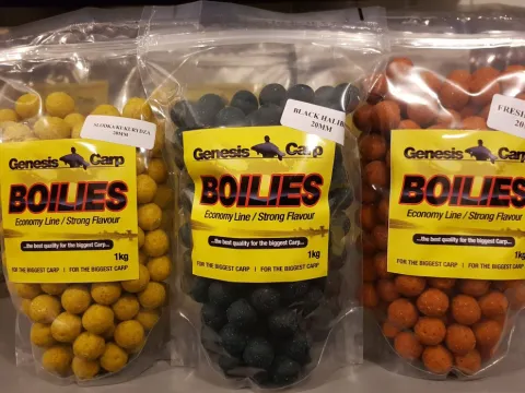 Boilies Economy Line Black Halibut 20mm 1kg