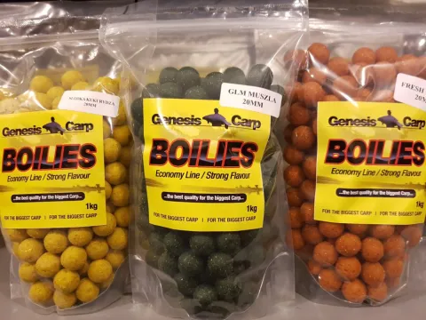 Boilies Economy Line Słodka kukurydza 20mm 1kg