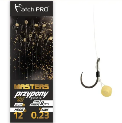 Przypony Mf Masters Rubber M19b Nr10/0,23 8szt