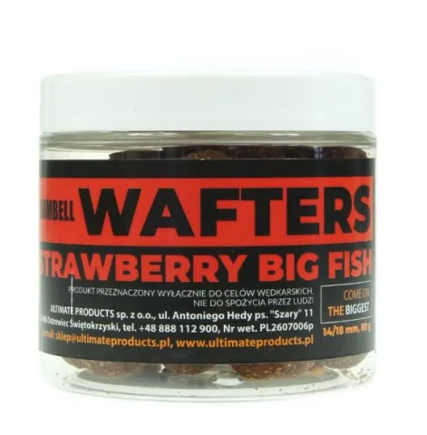 Top Range Dumbell Wafters Strawberry Big Fish 14/18 Mm