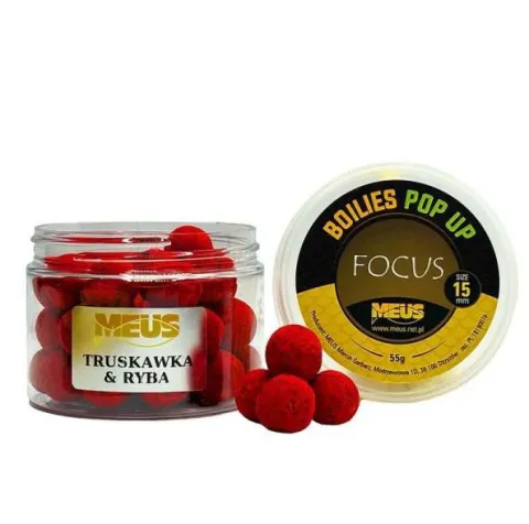 Kulka Pop Up Focus 15mm Truskawka & Ryba