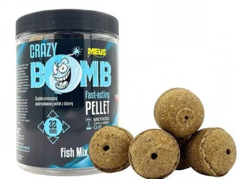 PELLET CRAZY BOMB 32mm FISH MIX