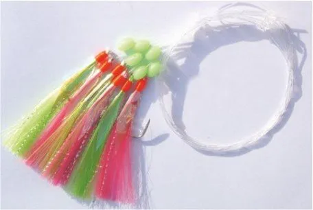 ZESTAW MORSKI 70 3/0 0,60MM RED-GREEN
