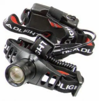 Latarka czołowa z funkcją zoom 3W CREE 1 Dioda LED