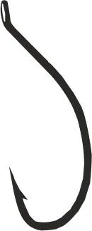 W1 NR.02 CARP HOOK BLACK NIC.HAYABUSA