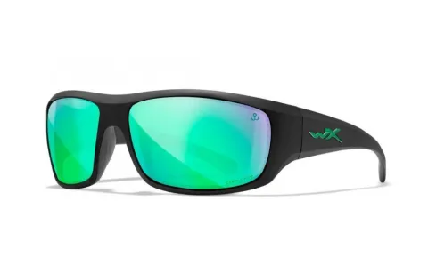 WX OMEGA Capt Pol Smoke Green Matte Black Frame