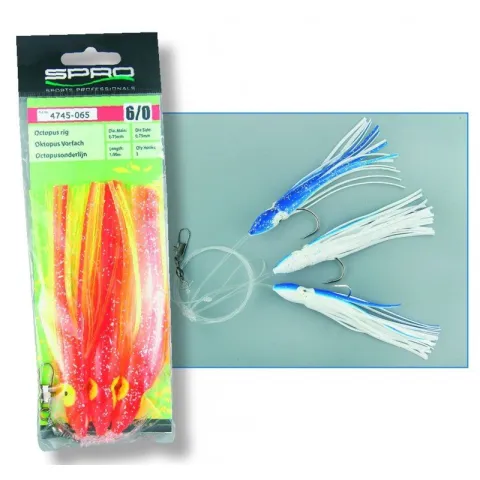 Spro Octopus Blue/White 3HK 6/0