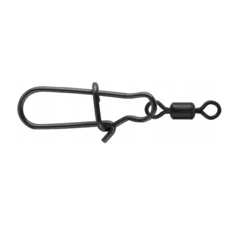 Spro Matte Black Easy Snap+Rg Swivel #00+12
