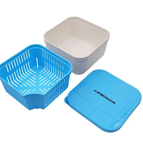 Bait Tub 1600ml Closed Lid + Drain