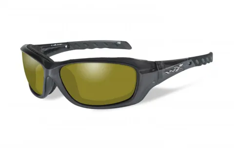 Wiley X Gravity Polarized Yellow Black Crystal Frame