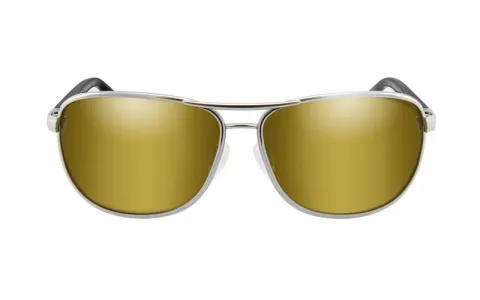 Wiley X Klein Polarized Gold Mirror Amber Lens Frame Gunme — zdjęcie 4
