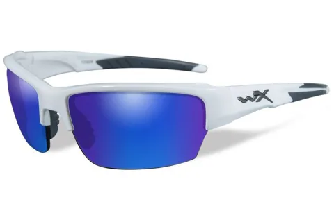 Willey X Saint Polarized Blue Mirror Gloss White Frame