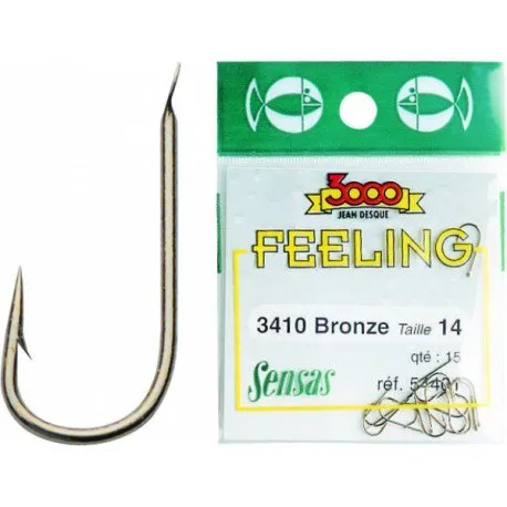 Haczyki Sensas 3410 Bronze N°10 15szt.