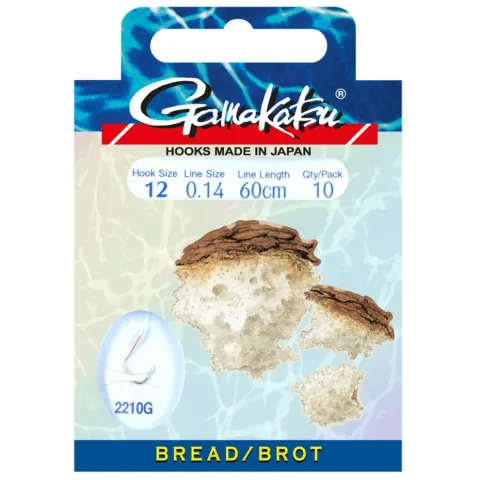 Haczyk Gamakatsu Bkd-2210g Nr8 0,18mm 60cm Bread 10szt