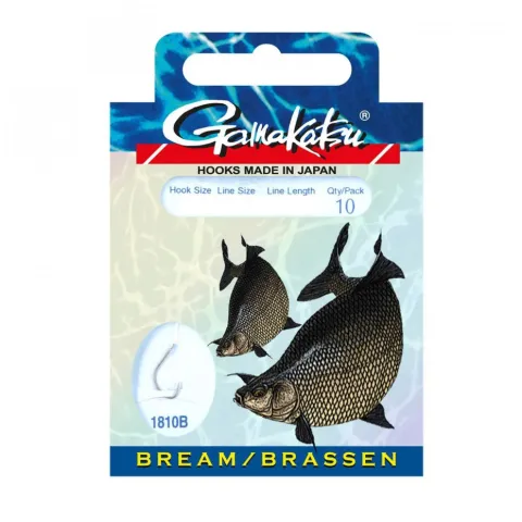 Haczyk Gamakatsu Bks-1810b Nr10 0,16mm 75cm Bream Feed. 10szt