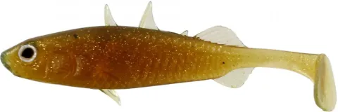 Stanley the Stickleback Shadtail 7,5cm 4g Motoroil Gold 6pcs