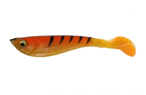 Pwb Prerigged Pulse Shad 11cm Orange Blk